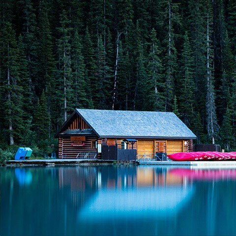 The Fairmont Chateau boathouse